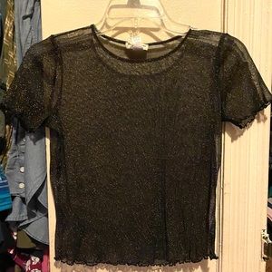 For Love and Lemons Sheer Crop Top